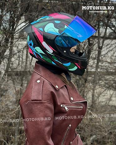 Мотоэкипировка: Мотошлемы Яркие, Стильные, Строгие, Спортивные Классический — 12