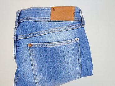 biale trampki ck: H&M, Jeansy damskie, rozmiar L — 7