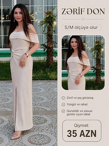 Məhsul: Zərif Don - Ölçü: S/M-ə uyğundur - Dizayn: Açıq çiyinli lalafo.az -da Məhsul: Zərif Don - Ölçü: S/M-ə uyğundur - Dizayn: Açıq çiyinli