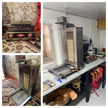 Restoran mebeli: Cəmi 520₼ Dönər aparatı və Toster, dönər bıçağı 6 nej salat qabı 3
