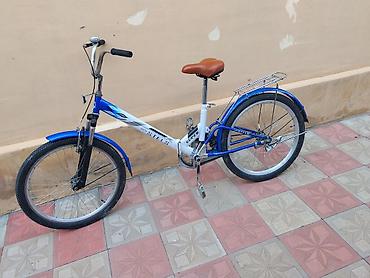 velo rambo: Stels Velo şəhər/komfort tipli velosiped - Rəng: mavi-ağ, qəhvəyi — 1