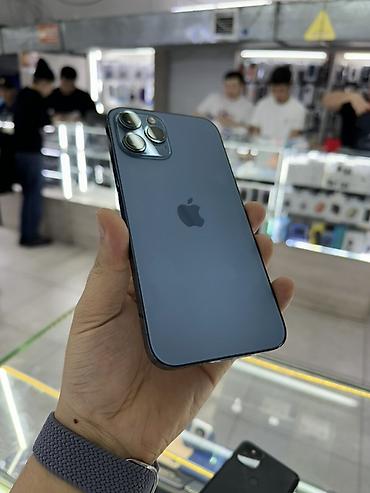 Apple iPhone: IPhone 12 Pro Max, Б/у, 128 ГБ, Sierra Blue, Зарядное устройство, Защитное стекло, Чехол, 91 % — 2
