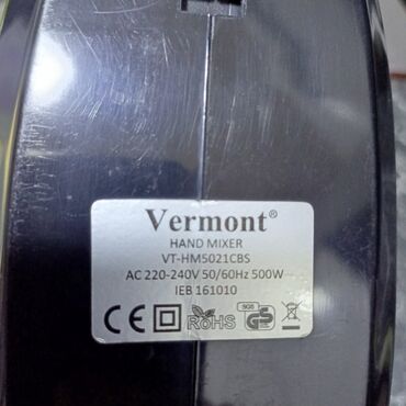 Blenderlər: Əl blender, Vermont, Yeni, Ünvandan götürmə, Ödənişli çatdırılma — 20