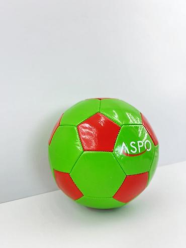 ay topu: №: 8614 Məhsulun adı: Futbol topu Aspo, yaşıl/qırmızı, ölçü 5 Brend — 2