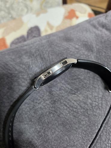 Smart saatlar: Samsung Galaxy Watch (paslanmayan polad gövdə, qara silikon kəmər) - — 5