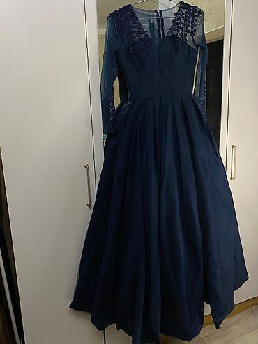 Танцевальные платья: Бальное платье, Длинная модель, цвет - Синий, S, В наличии — 2