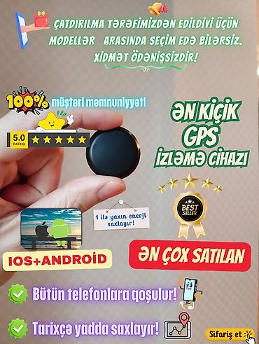 elani tap az: Mini GPS İzləmə cihazı! Bu model ən sürətli işləyən modeldir, 1 il — 1