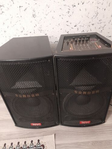 ноутбук айфон: Пара акустических систем с встроенным микшером/усилителем -