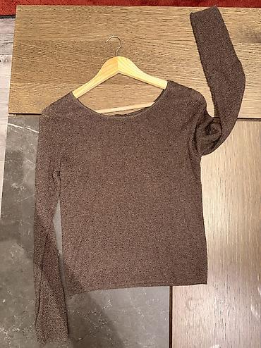 lining flex: Женский трикотажный лонгслив - Цвет: коричневый меланж - Покрой — 2