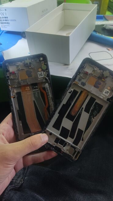 165 ekran: Xiaomi Mi 11 Lite üçün tam ön modul (ekran + orta korpus çərçivəsi) -