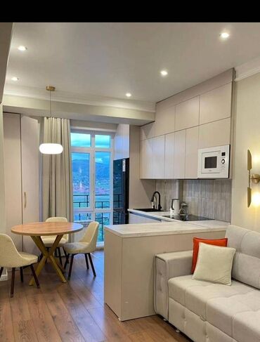 аксы району аянты: 1 комната, 46 м², Элитка, 12 этаж, Евроремонт