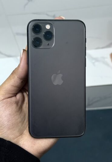 ош бу телефоны: IPhone 11 Pro, Колдонулган, 256 ГБ, Space Gray, Коргоочу айнек, Каптама, 73 %