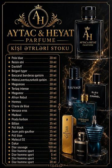 montale parfüm: Aytac & Heyat Parfüm – orijinal brendlərin ətirləri Həcm və — 3