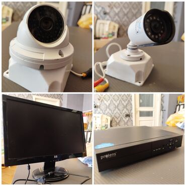 Monitorlar: 2 eded prolens kamera 1 eded prolens DVR 1 eded HP S2031a Manitor