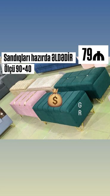 Qonaq otağı dəstləri: Sandıq rəng seçimi var