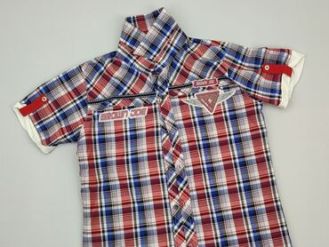 bluzki megi krótki rękaw: Koszula 12 lat, stan - Bardzo dobry, wzór - Kratka, kolor - Kolorowy