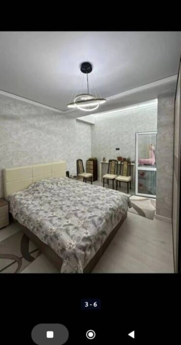 номера в иссык куле: 2 комнаты, 58 м², Индивидуалка, 7 этаж