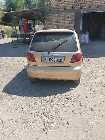 эшик б у: Daewoo Matiz: 2003 г., 0.1 - engine capacity л, Кол менен иштөөчү, Бензин, Хетчбек — 6