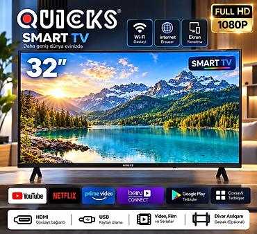 Televizorlar: QUICKS Smart TV – 32" - Ekran: 32", Full HD 1080p - Ağıllı — 1