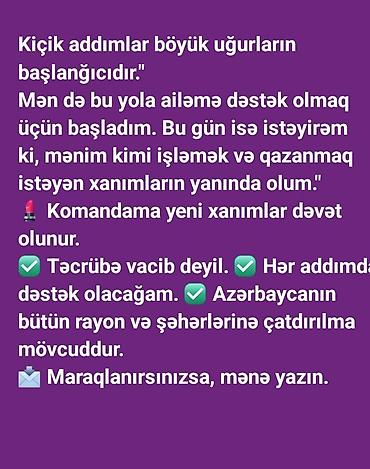 günlük ev temizliği: Xanımlar üçün komandaya qoşulma imkanı - Təcrübə vacib deyil – hər — 1