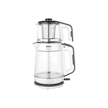 Fakir Bestea elektrik çaydanı və dəmlik seti Besttea Glass white grey
