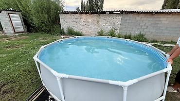Спорт жана эс алуу: Каркасный круглый бассейн для дачи/двора - Тип: наземный каркасный — 2