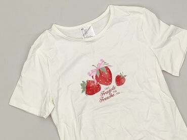skarpety bez stóp: T-shirt, H&M, 12 years, 146-152 cm, condition - Perfect