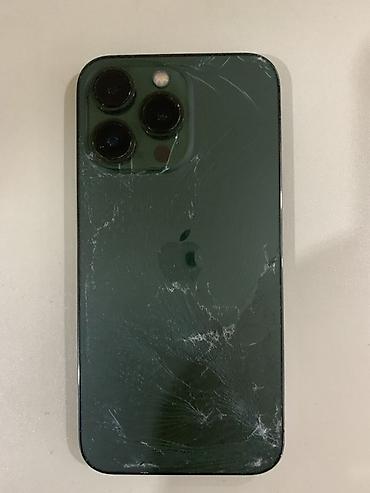 iphone 17 pro: IPhone 13 Pro, 256 ГБ, зелёный Редкий цвет но крышка сломана Акб — 2