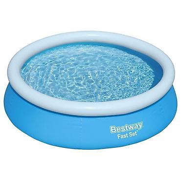 dzambo vrece: Bestway Fast Set naduvavajući bazen 183 × 51 cm Praktičan okrugli — 1