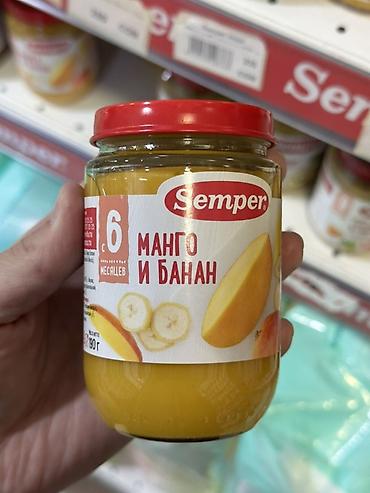 манго турция: Пюре Semper «Манго и банан» - Тип: детское фруктовое пюре - Возраст — 1