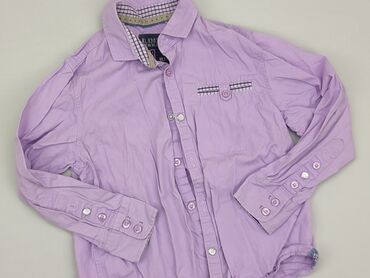 Shirts: Shirt 4-5 years, condition - Very good, pattern - Monochromatic, color - Purple