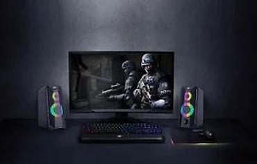 Zvučnici, slušalice i mikrofoni: Gaming stereo zvučnici sa RGB osvetljenjem - Set od 2 kompaktna — 16