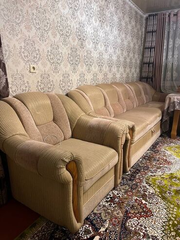 2 местный диван: Классическое кресло, Для зала, Б/у