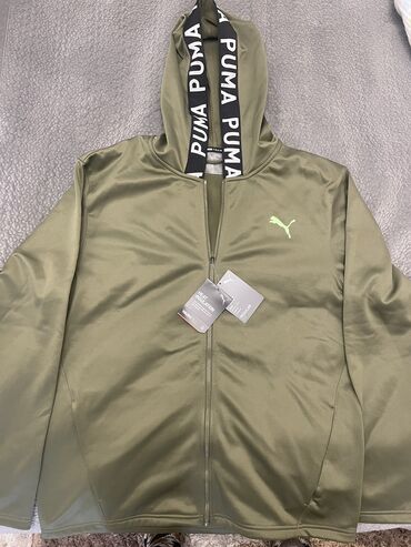 Спортивные костюмы: Мужской спортивный костюм, L (EU 40), Puma, Новый, цвет - Зеленый, Самовывоз, Бесплатная доставка, Платная доставка