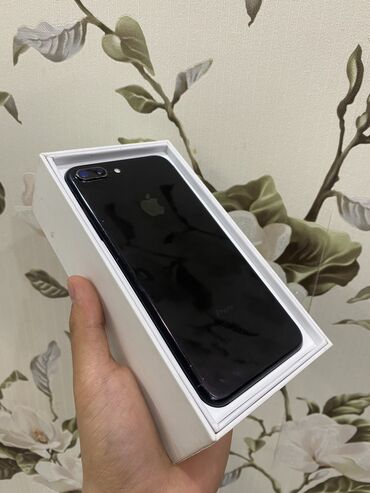 IPhone 7 Plus, Б/у, 128 ГБ, Черный, Зарядное устройство, Коробка, 100 %