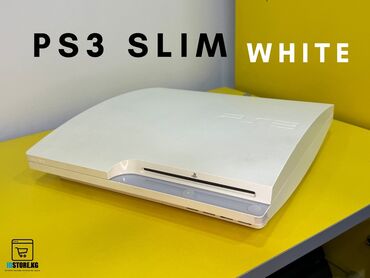PS3 (Sony PlayStation 3): PlayStation 3 SLIM * Привозная приставка с Японии * В белом редком