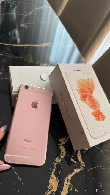 6d mark 2: IPhone 6s, 64 GB, Rose Gold, Barmaq izi, Sənədlərlə