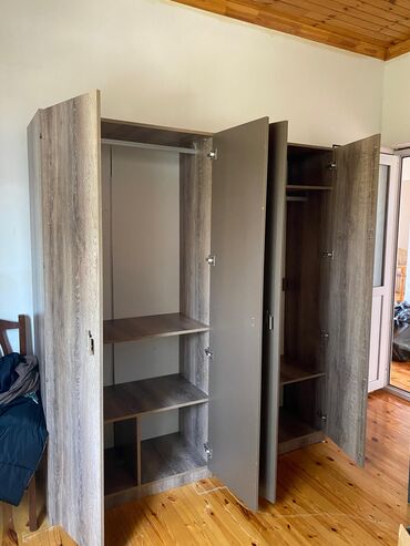 купить нитритную соль: İşlənmiş, Açılan, 4 qapılı Düz dolab, Qarderob, paltar dolabı