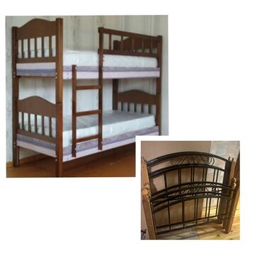 микрозелень баку: Для девочки и мальчика, Б/у, Кровать, С матрасом