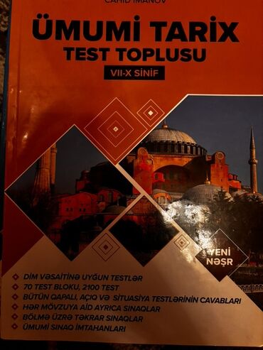 Rus dili: 7-10-cu siniflər üçün "Ümumi Tarix Test Toplusu" kitabı tələbələrə və