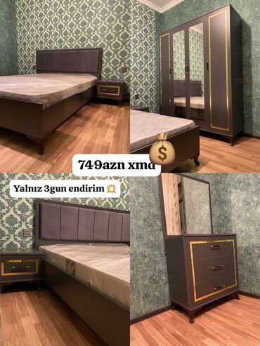 Ev və bağ: Yataq desti rəng seçimi var
