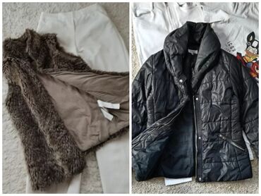 bershka prsluci: Bershka, S (EU 36), Faux fur, color - Brown