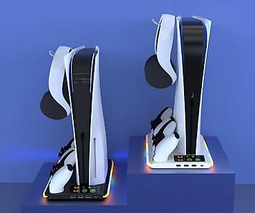 Видеоигры и приставки: İplay RGB Multifunksional Soyutma Stendi – PS5 üçün - Uyğunluq: PS5 — 1