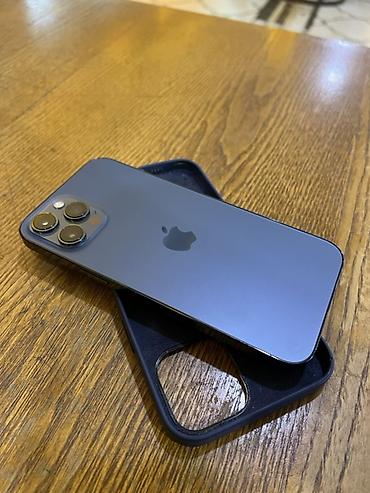 apple m4: IPhone 12 Pro Max, Б/у, 128 ГБ, Pacific Blue, Чехол, 87 % — 1