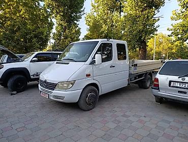 спринтер дубль кабина двух скат: 616 обьем 2.7 Mercedes-Benz Sprinter (двухрядная кабина) с бортовой — 1