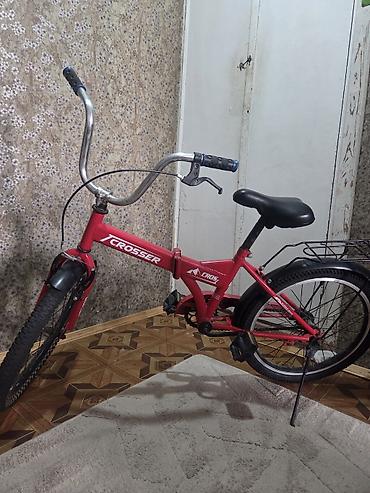 velosiped 20 luk: Crosser uşaq velosipedi - Rəng: qırmızı - Çərçivə: polad, klassik — 6