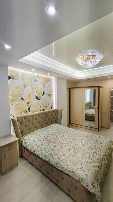 купить квартиру в микрорайоне бишкек: 2 комнаты, 49 м², Элитка, 6 этаж, Евроремонт