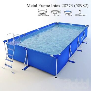 бассейн дом: Предлагаемый бассейн Intex Rectangular Frame Pool обладает всеми