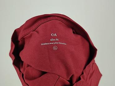 bordowy: C&A, T-shirt damski, rozmiar XL — 5