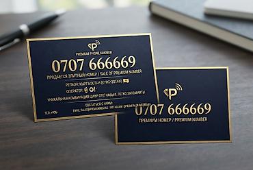 Номер: +996 707 666669 Категория: PLATINUM ✨ Оператор: О! 🇰🇬